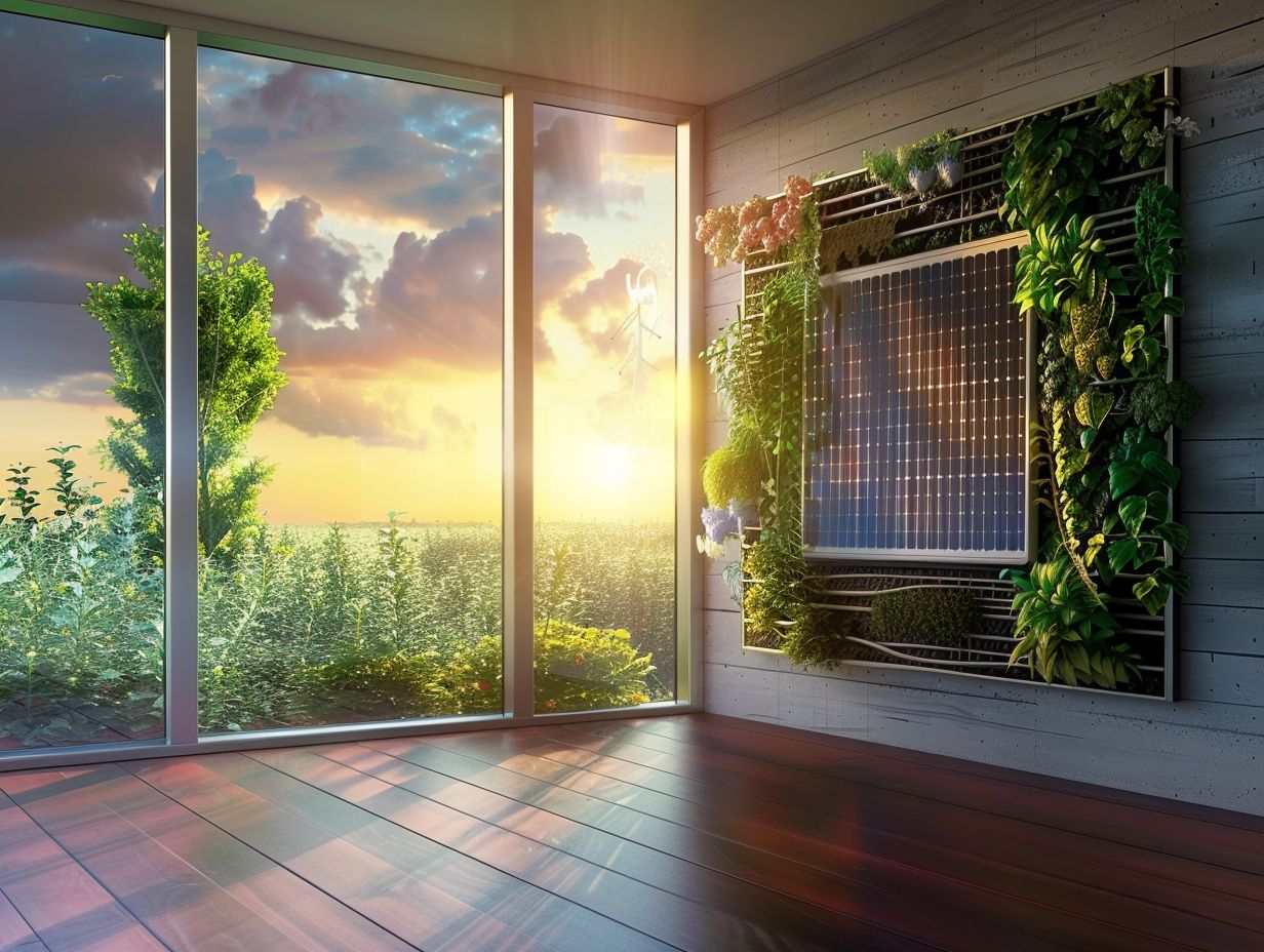 What are the benefits of using renewable energy with contemporary radiators?