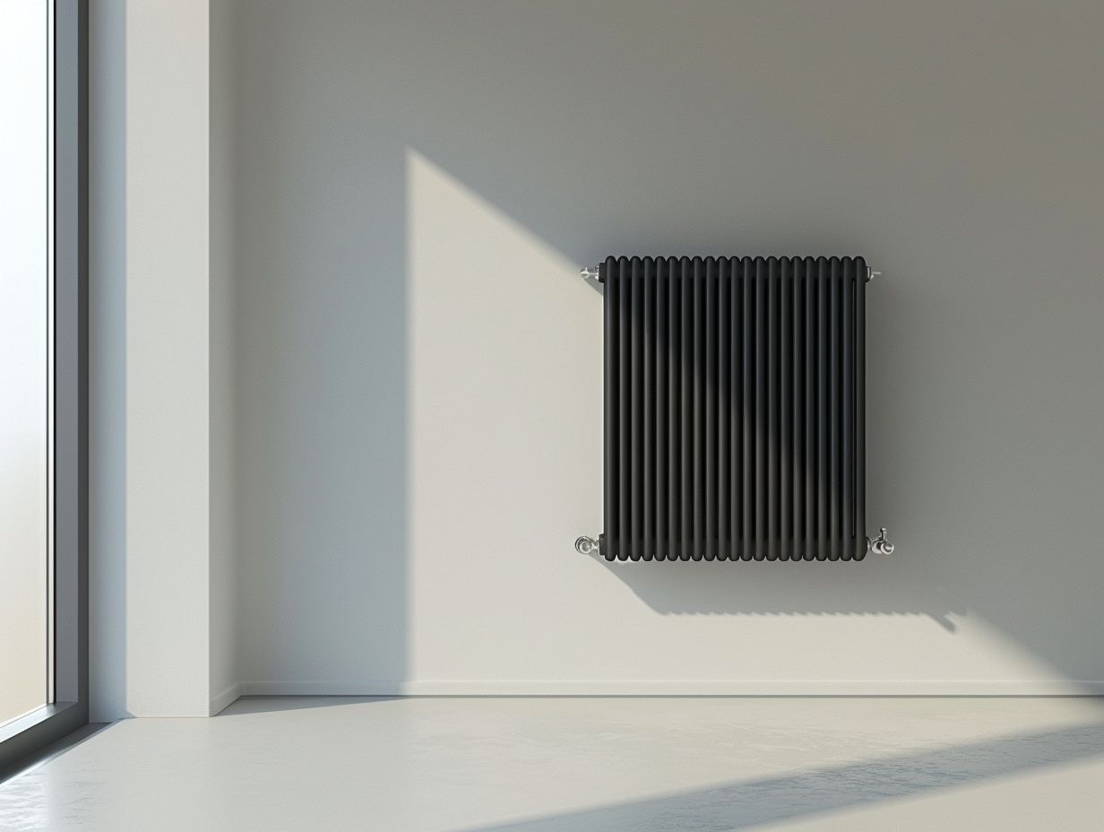 What types of contemporary radiators can be wall-mounted?