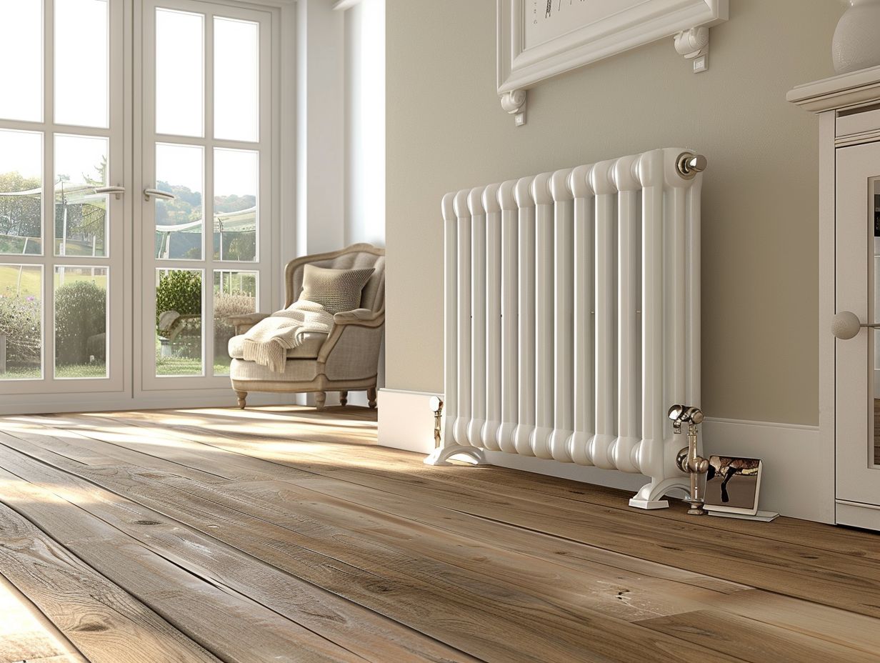 Which is more efficient, central heating or type 11 radiators?