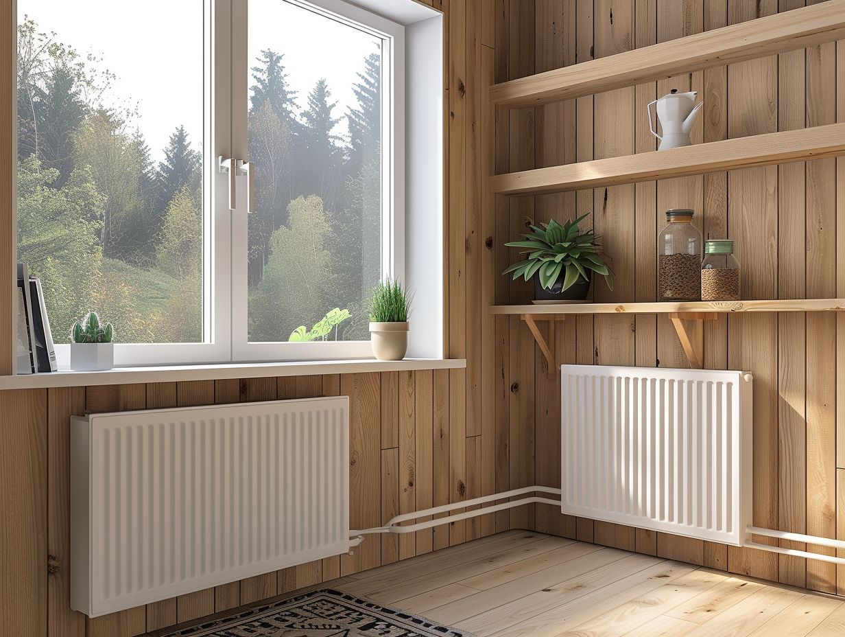 What is the difference between central heating and type 22 radiators?