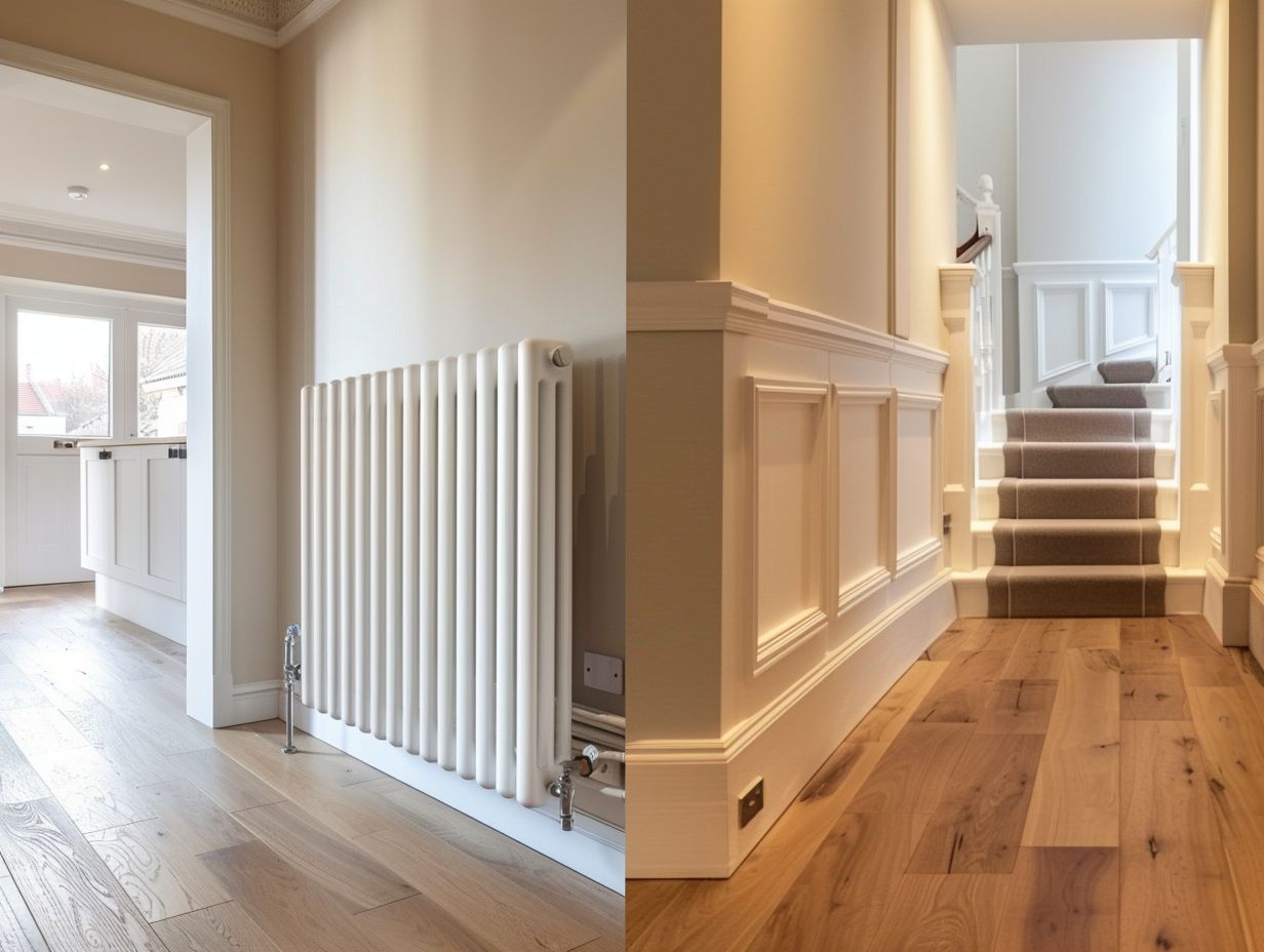 What are the differences between contemporary radiators and type 22 radiators?