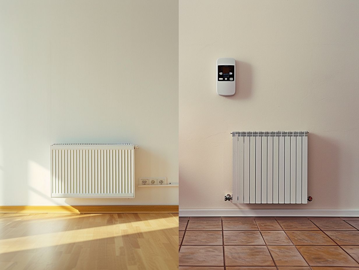 What is the difference between electric heating and contemporary radiators?