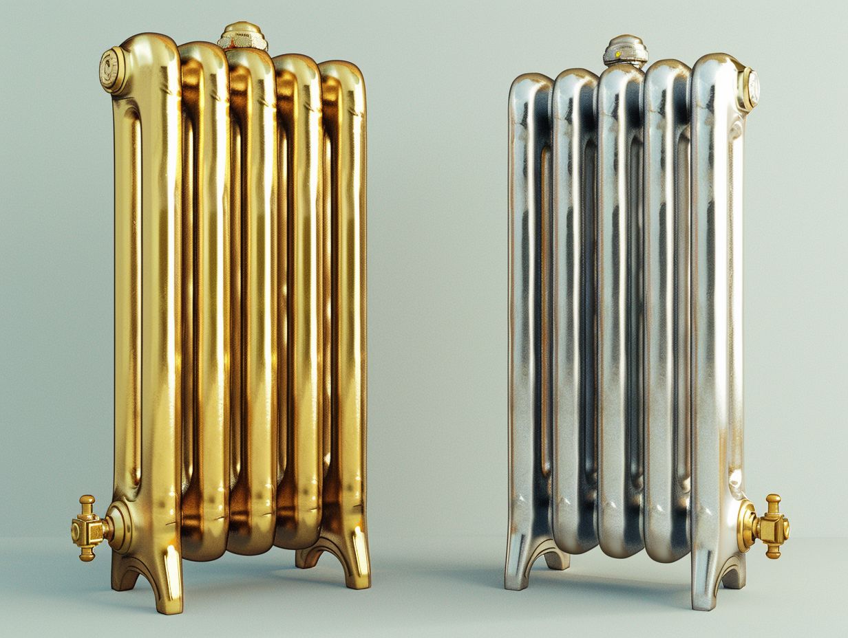 Which type of heating radiator is more energy efficient?