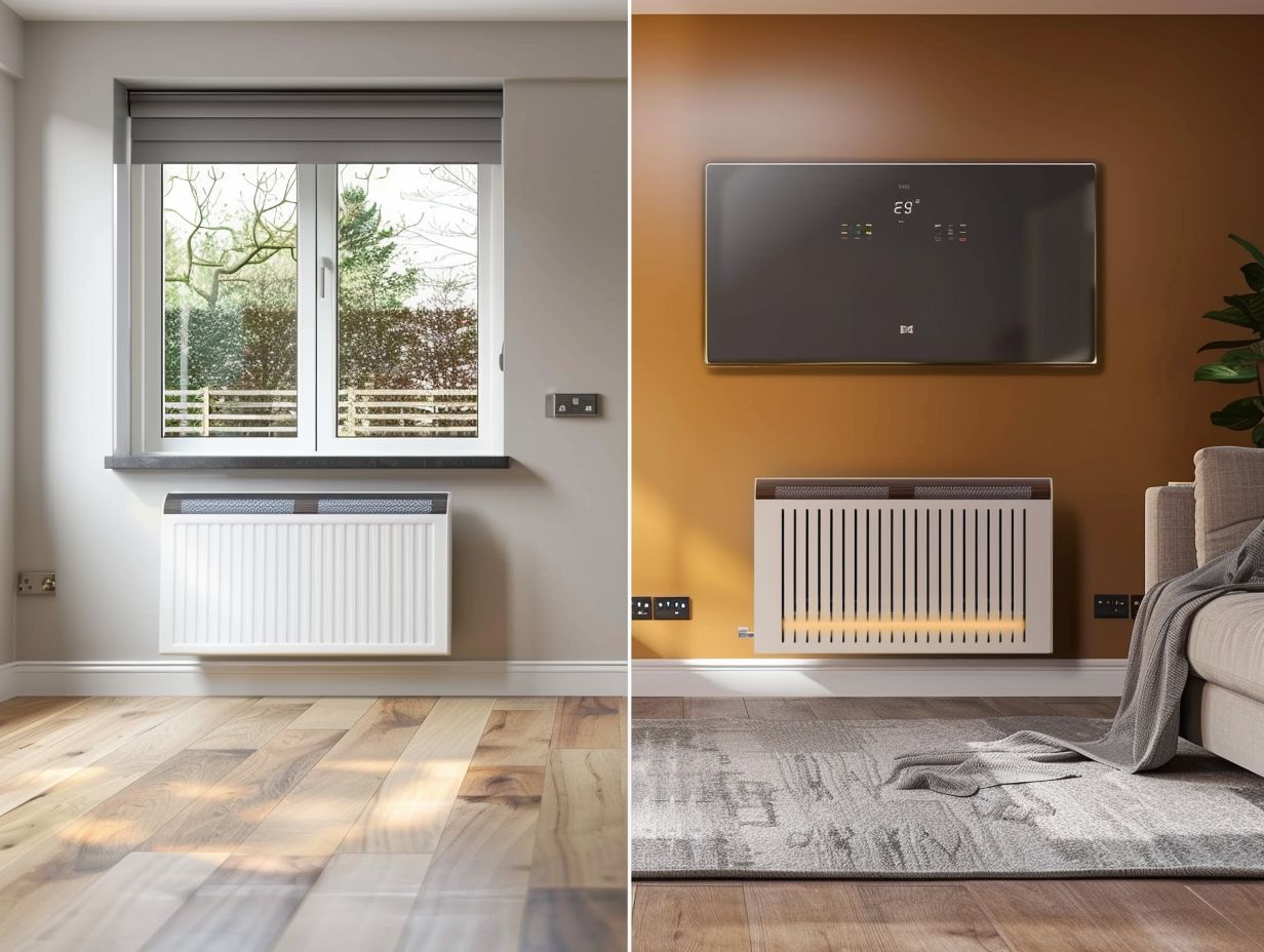 What is the difference between horizontal heating and floorstanding heating (radiators)?