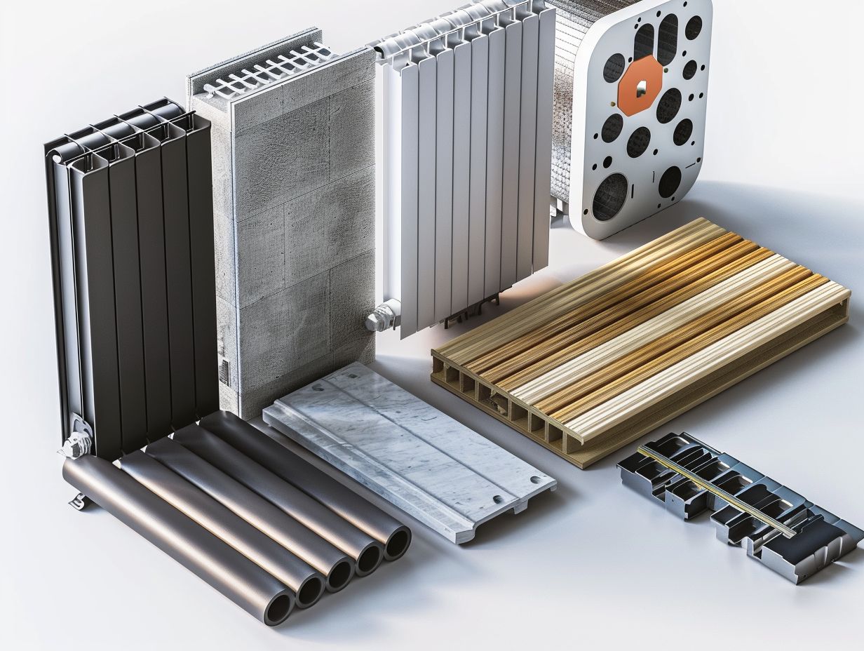 What materials are commonly used in contemporary radiator construction?